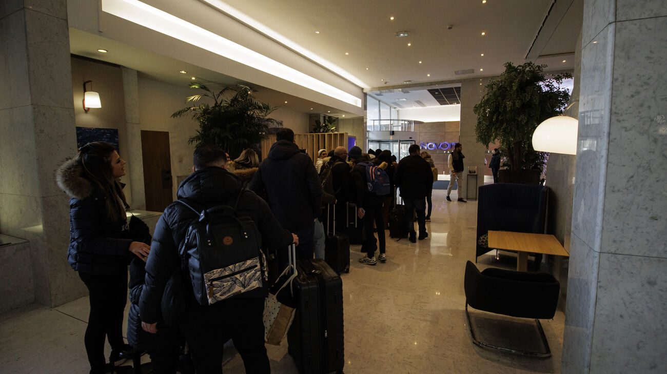 Arrivée des participants à l'hôtel