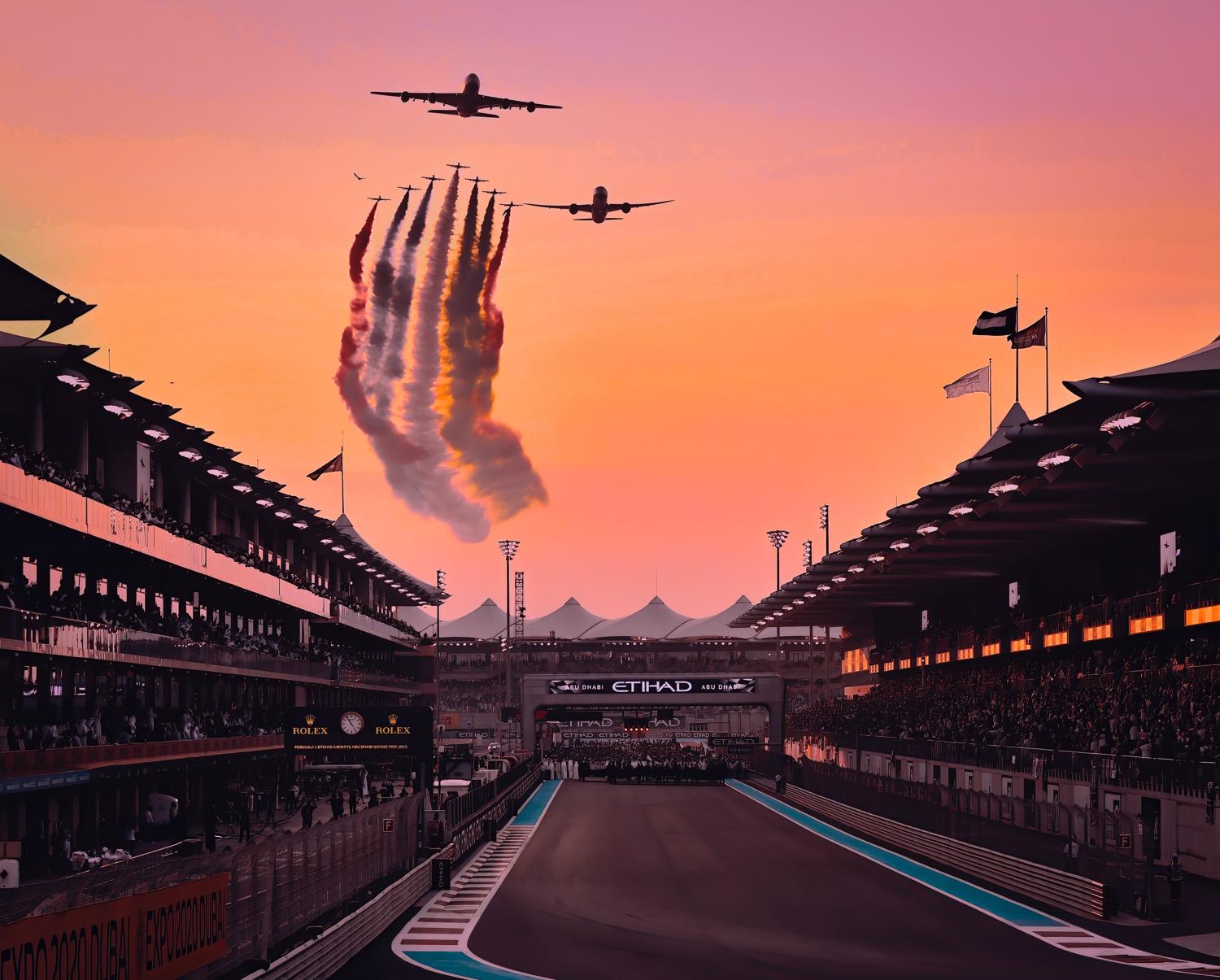 Monoplace de Formule 1 en course