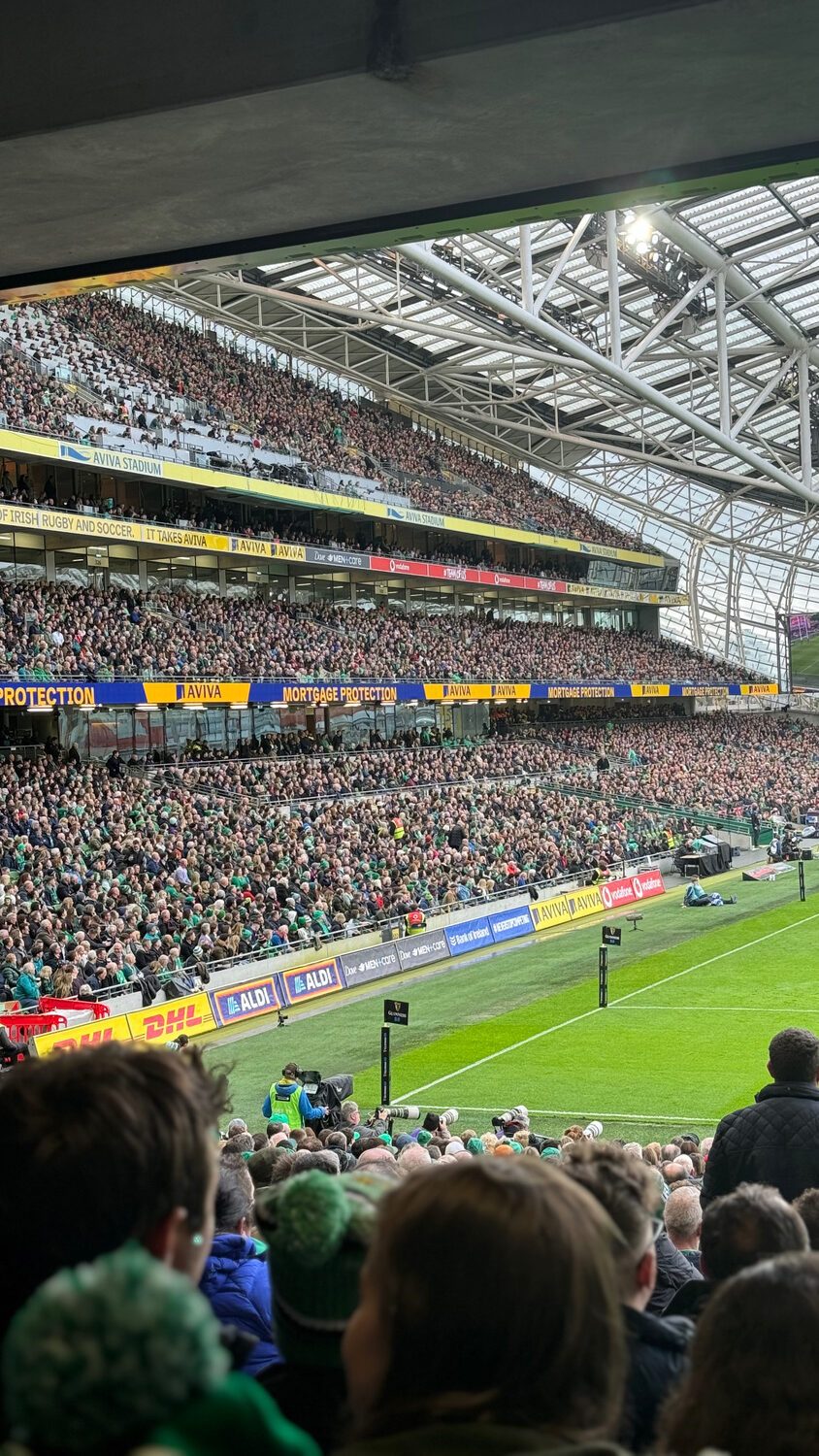 Aviva Stadium de Dublin, tribunes pleines un soir de Tournoi