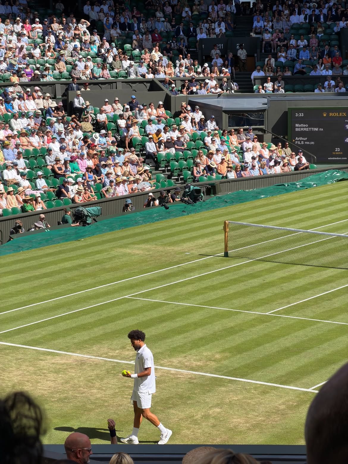 Match de tennis sur le gazon de Wimbledon